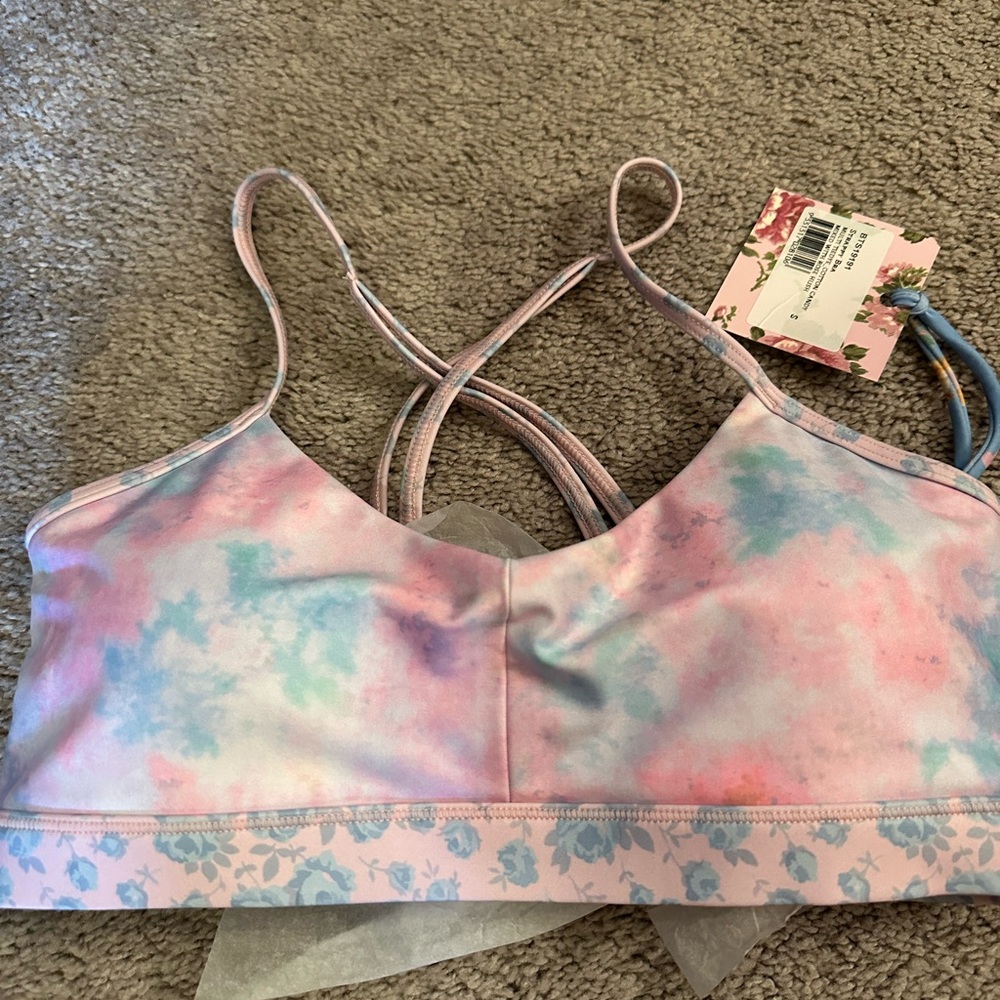 Love shack fancy x bandier bra size small. Brand new w tag